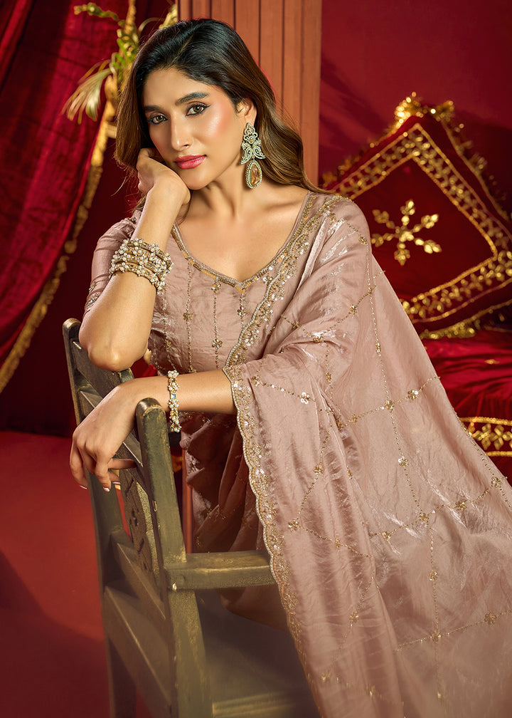 Buy Now Lilac Velvet Bliss Embroidered Wedding Festive Saree Online in US, UK, Canada, France, Germany, Denmark, Sweden, Italy, UAE &amp; Worldwide at Empress.