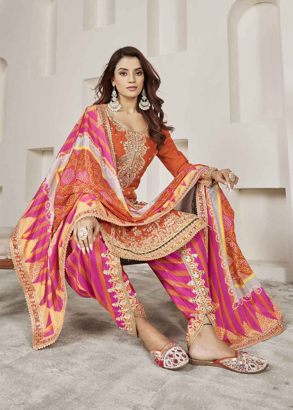 Pinterest Punjabi Bridal Suit Buy Dhoti Style Salwar Suit Designer