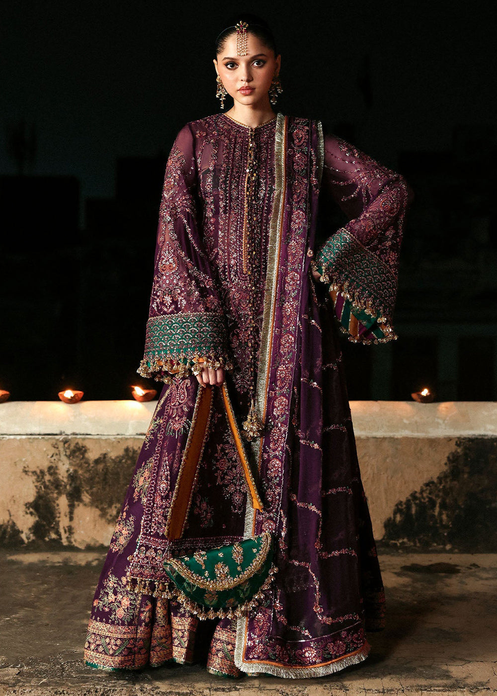 Buy Now Mussarat Wedding Formals by Hussain Rehar | Ghazal Online in US, UK, Canada, France, Italy, Germany, Greece, Sweden, Africa, UAE & Worldwide at Empress.