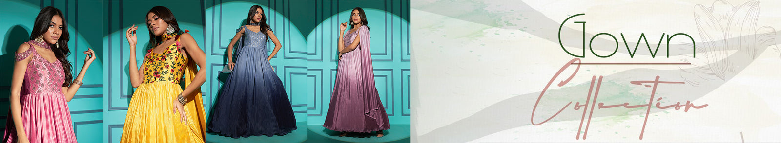 Shop Indian Designer Gowns for Wedding Party Online in USA