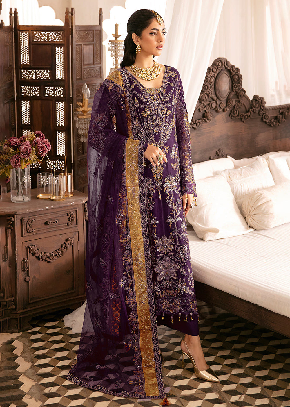 Buy Now Luxury Wedding Collection Volume 3 by Ramsha | H-303 Online at Empress Online in USA, UK, Canada & Worldwide at Empress Clothing.