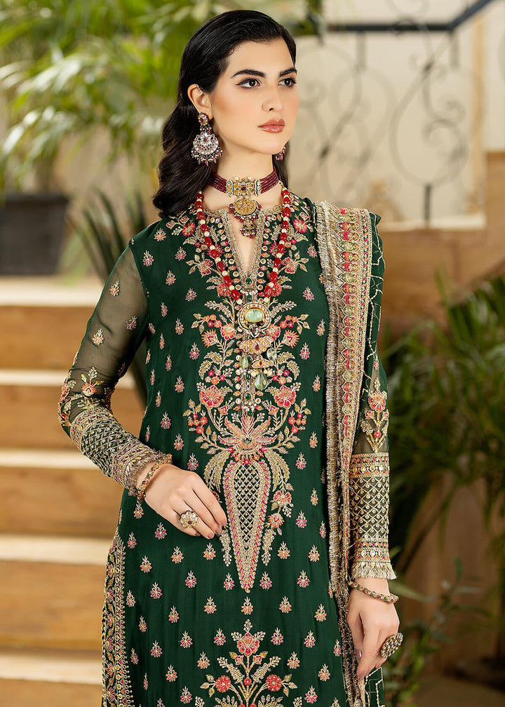 Buy Now Green Wedding Formal Suit | Imrozia Premium | Jhalak '23 | I-180 - NOOR Online in USA, UK, Canada & Worldwide at Empress Clothing. 