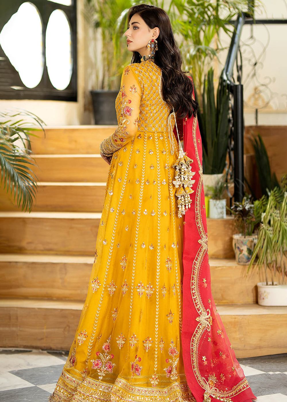 Buy Now Yellow Wedding Formal Suit | Imrozia Premium | Jhalak '23 | I-182 - AAFREEN Online in USA, UK, Canada & Worldwide at Empress Clothing. 