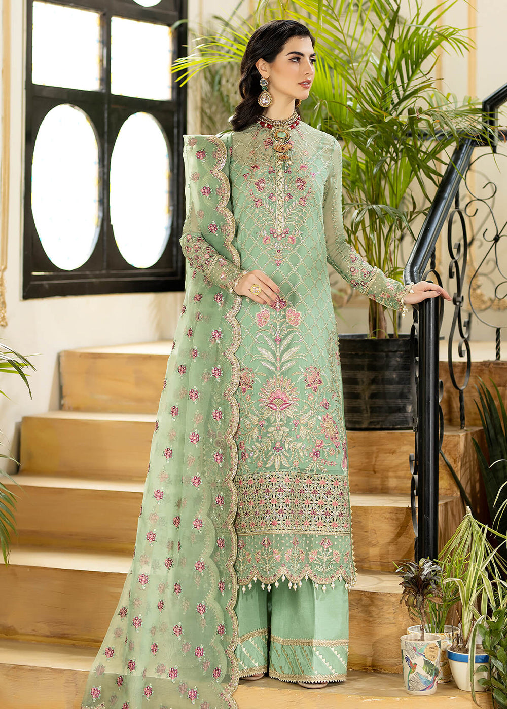 Buy Now Green Wedding Formal Suit | Imrozia Premium | Jhalak '23 | I-183 - JUSTAJOO Online in USA, UK, Canada & Worldwide at Empress Clothing.