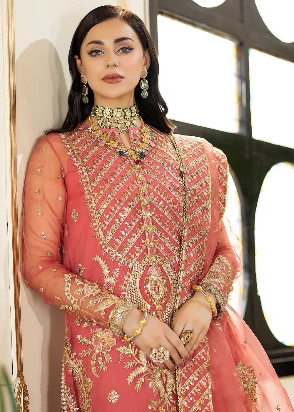 Buy Now Pink Wedding Formal Suit | Imrozia Premium | Jhalak '23 | I-187 - ULFAT Online in USA, UK, Canada & Worldwide at Empress Clothing.