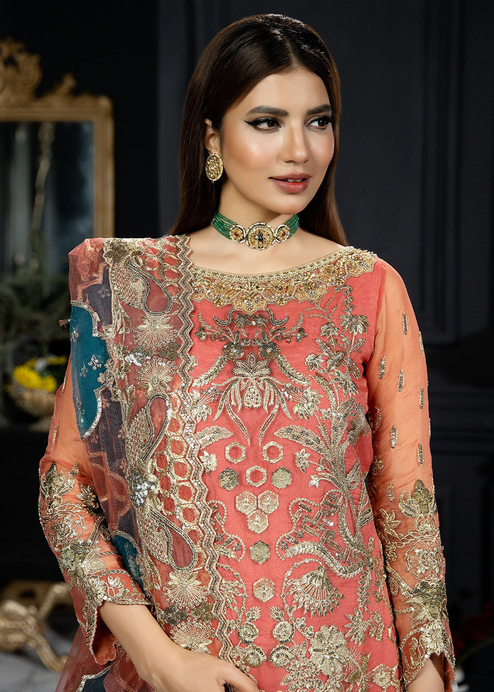 Buy Now Andaaz-E-Khaas Bridal Formals 2023 by Imrozia | IB-40 Giaa Online at Empress Online in USA, UK, Canada & Worldwide at Empress Clothing.