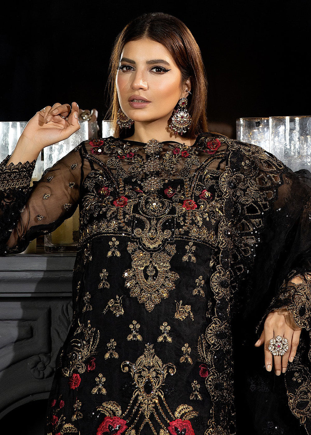 Buy Now Andaaz-E-Khaas Bridal Formals 2023 by Imrozia | IB-44 Qaila Online at Empress Online in USA, UK, Canada & Worldwide at Empress Clothing. 