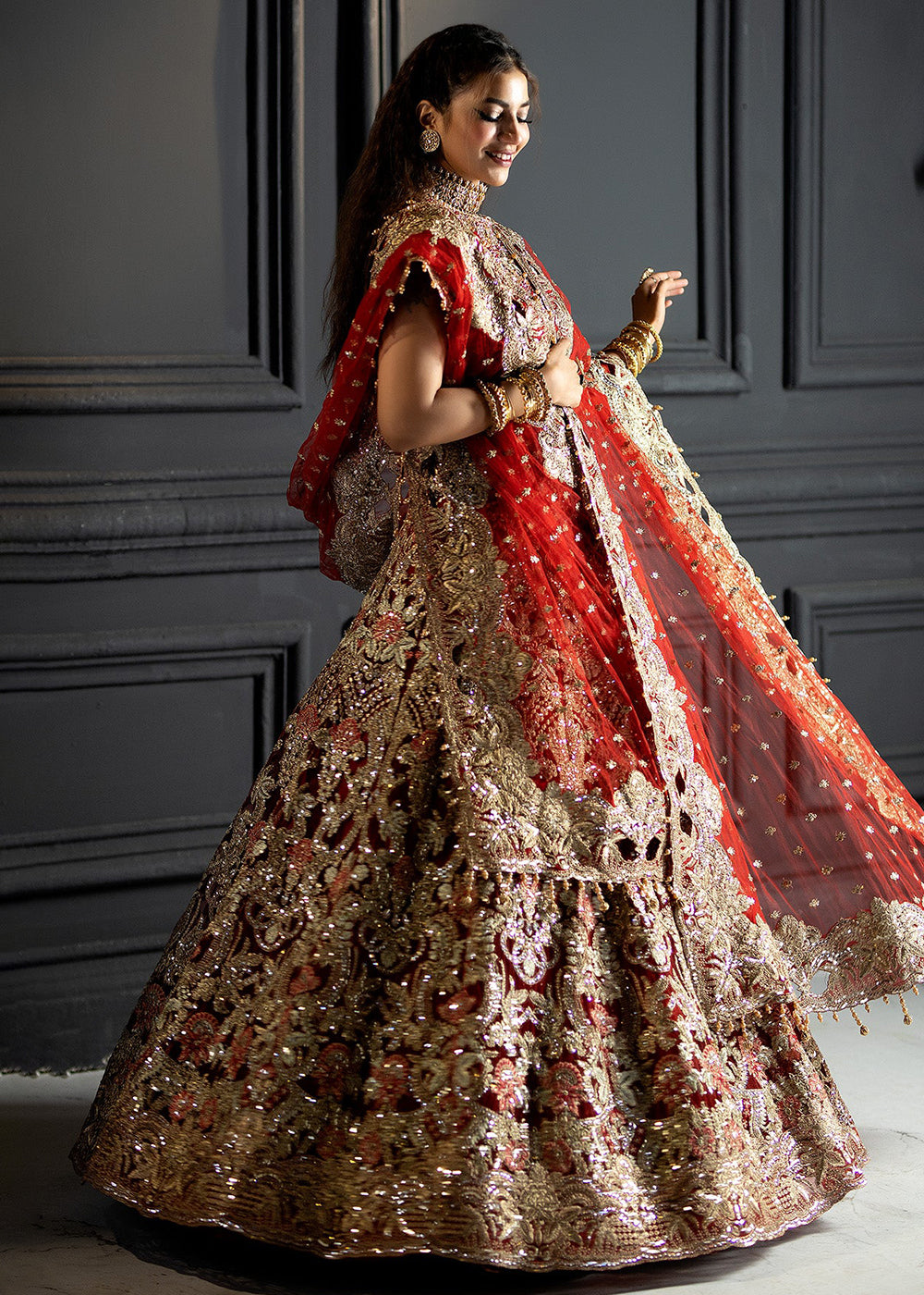 Buy Now Andaaz-E-Khaas Bridal Formals 2023 by Imrozia | IB-47 Calla Online at Empress Online in USA, UK, Canada & Worldwide at Empress Clothing. 