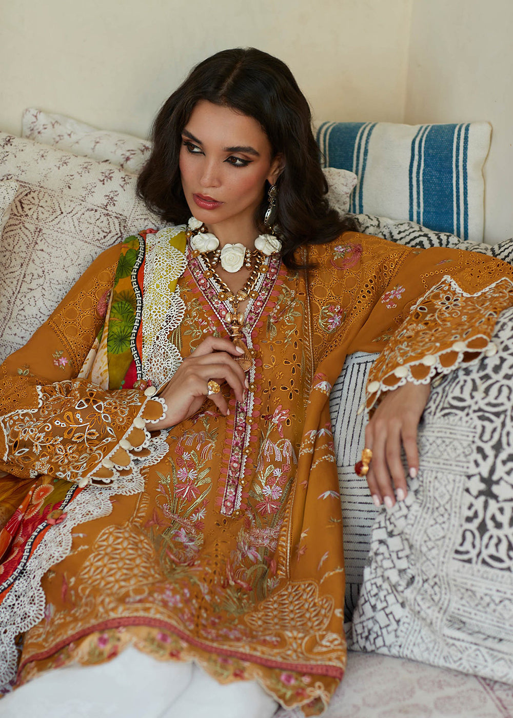 Buy Now Mustard Lawn Suit - Elan - Luxury Lawn '23 - IVANA-EL23-06A Online in USA, UK, Canada & Worldwide at Empress Clothing.
