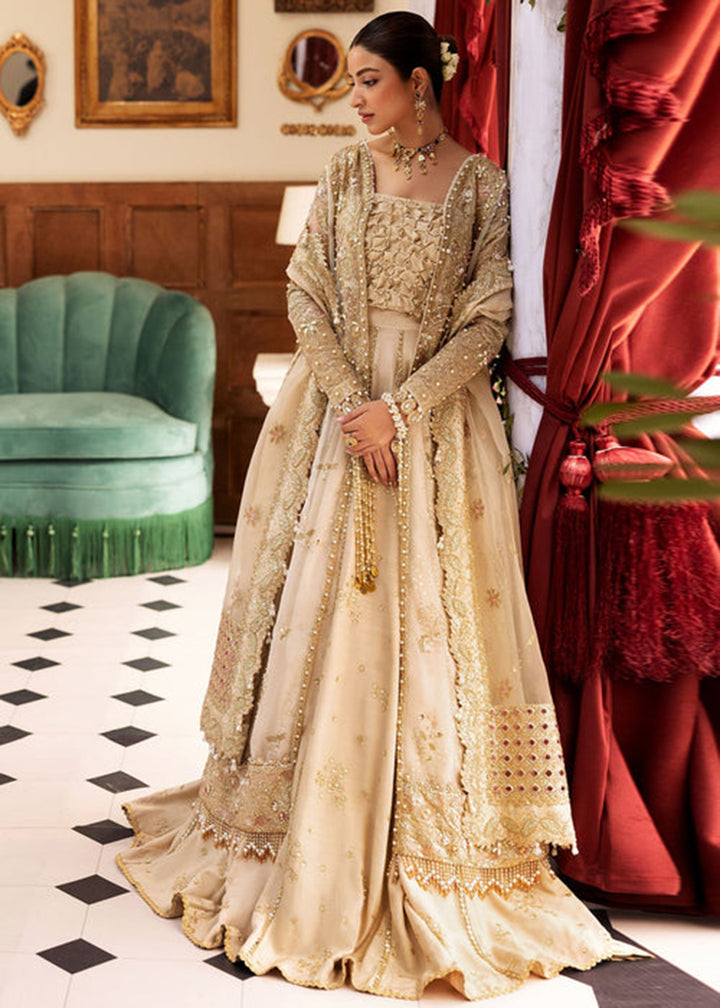 Buy Now Siraa Luxury Formals '25 by Sadaf Fawad Khan | Ivory Celeste Online in USA, UK, Canada, France, Italy, Germany, Sweden, UAE & Worldwide at Empress.