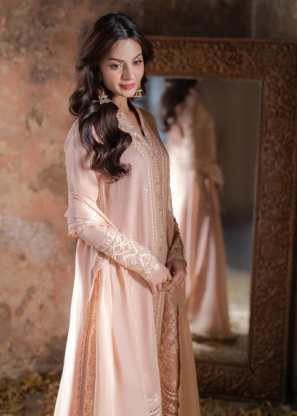 Buy Now Ensembles Embroidered Formals '25 by Azure | Ivory Whisper Online in USA, UK, Canada & Worldwide at Empress Clothing