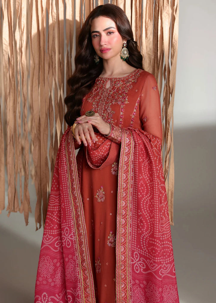 Buy Now Ensembles Embroidered Festive Chiffon &