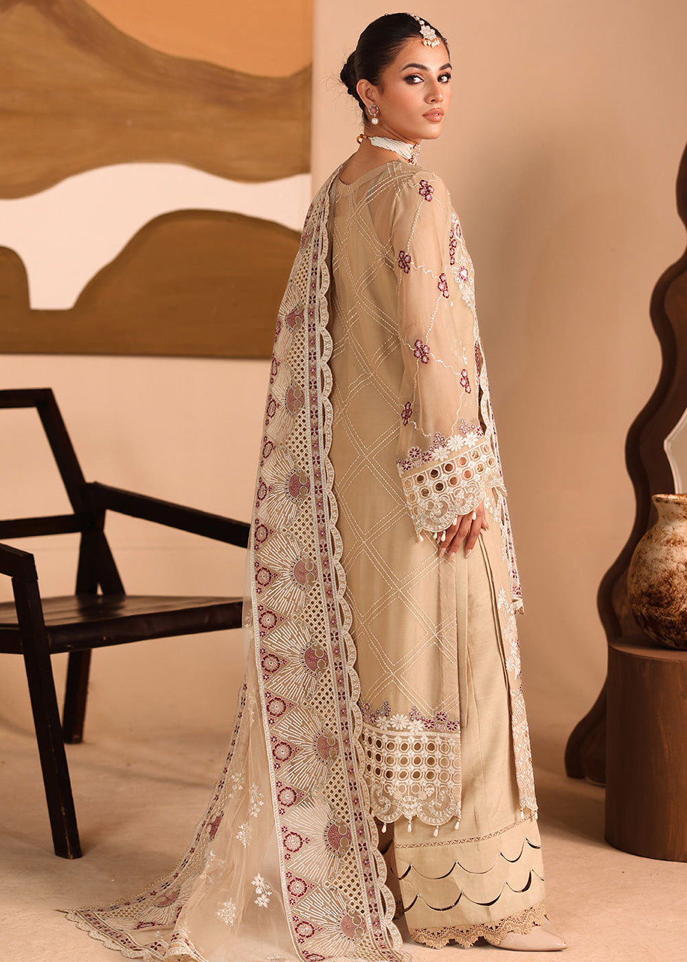 Buy Now Kashish Luxury Chiffon '25 by Ramsha | K-303 Online in USA, UK, Canada, France, Greece, Germany, Ireland, Italy, UAE & Worldwide at Empress Clothing.