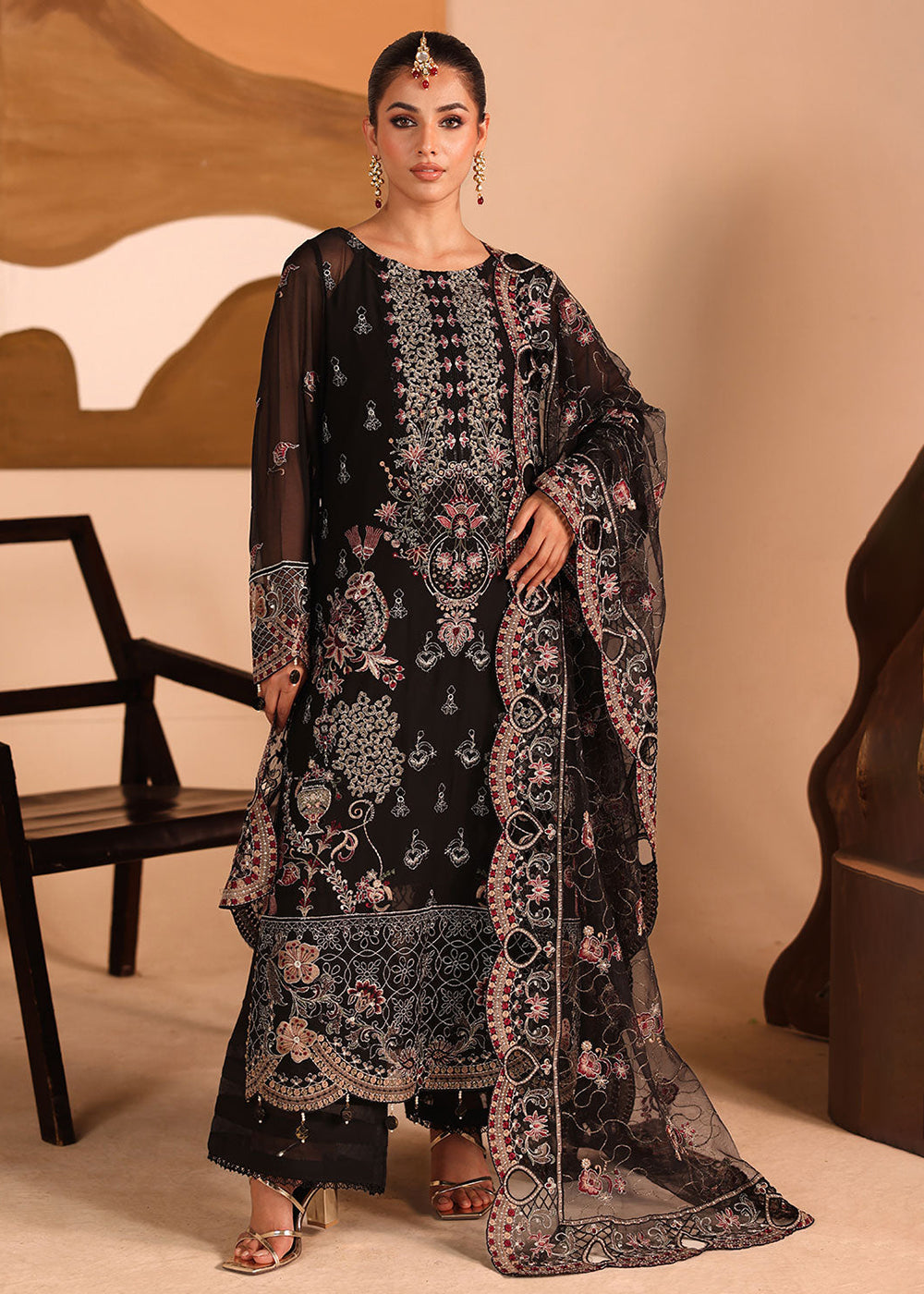 Buy Now Kashish Luxury Chiffon '25 by Ramsha | K-304 Online in USA, UK, Canada, France, Greece, Germany, Ireland, Italy, UAE & Worldwide at Empress Clothing.