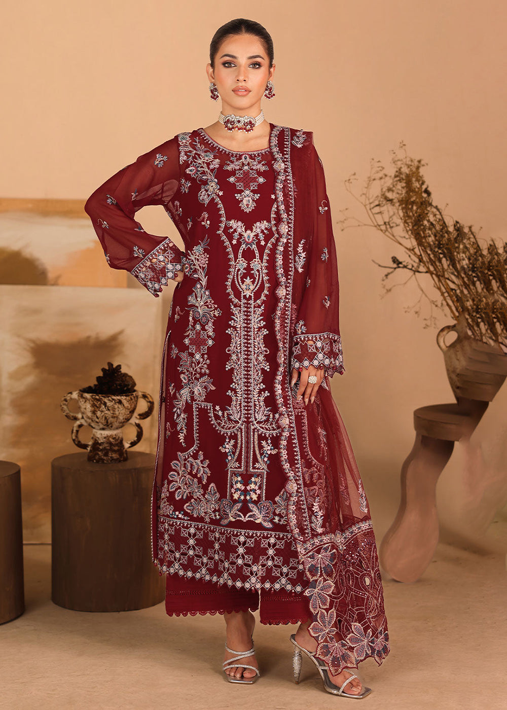 Buy Now Kashish Luxury Chiffon '25 by Ramsha | K-306 Online in USA, UK, Canada, France, Greece, Germany, Ireland, Italy, UAE & Worldwide at Empress Clothing.