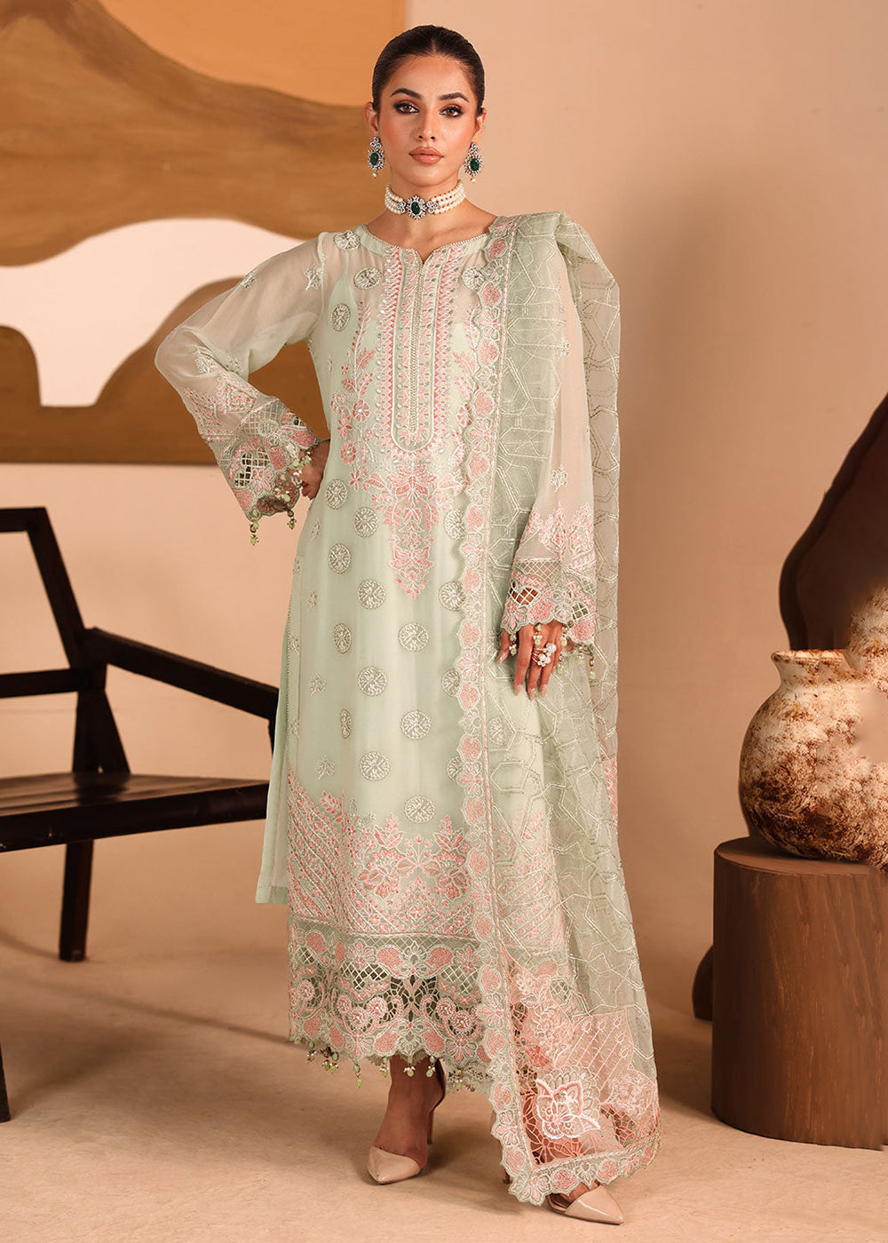 Buy Now Kashish Luxury Chiffon '25 by Ramsha | K-307 Online in USA, UK, Canada, France, Greece, Germany, Ireland, Italy, UAE & Worldwide at Empress Clothing.