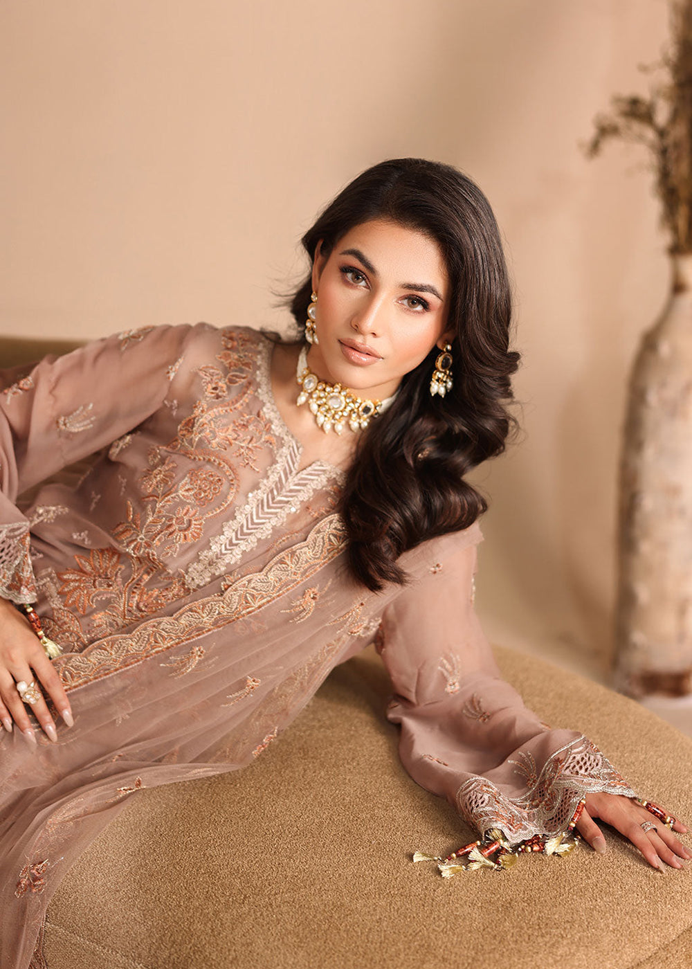 Buy Now Kashish Luxury Chiffon '25 by Ramsha | K-308 Online in USA, UK, Canada, France, Greece, Germany, Ireland, Italy, UAE & Worldwide at Empress Clothing.