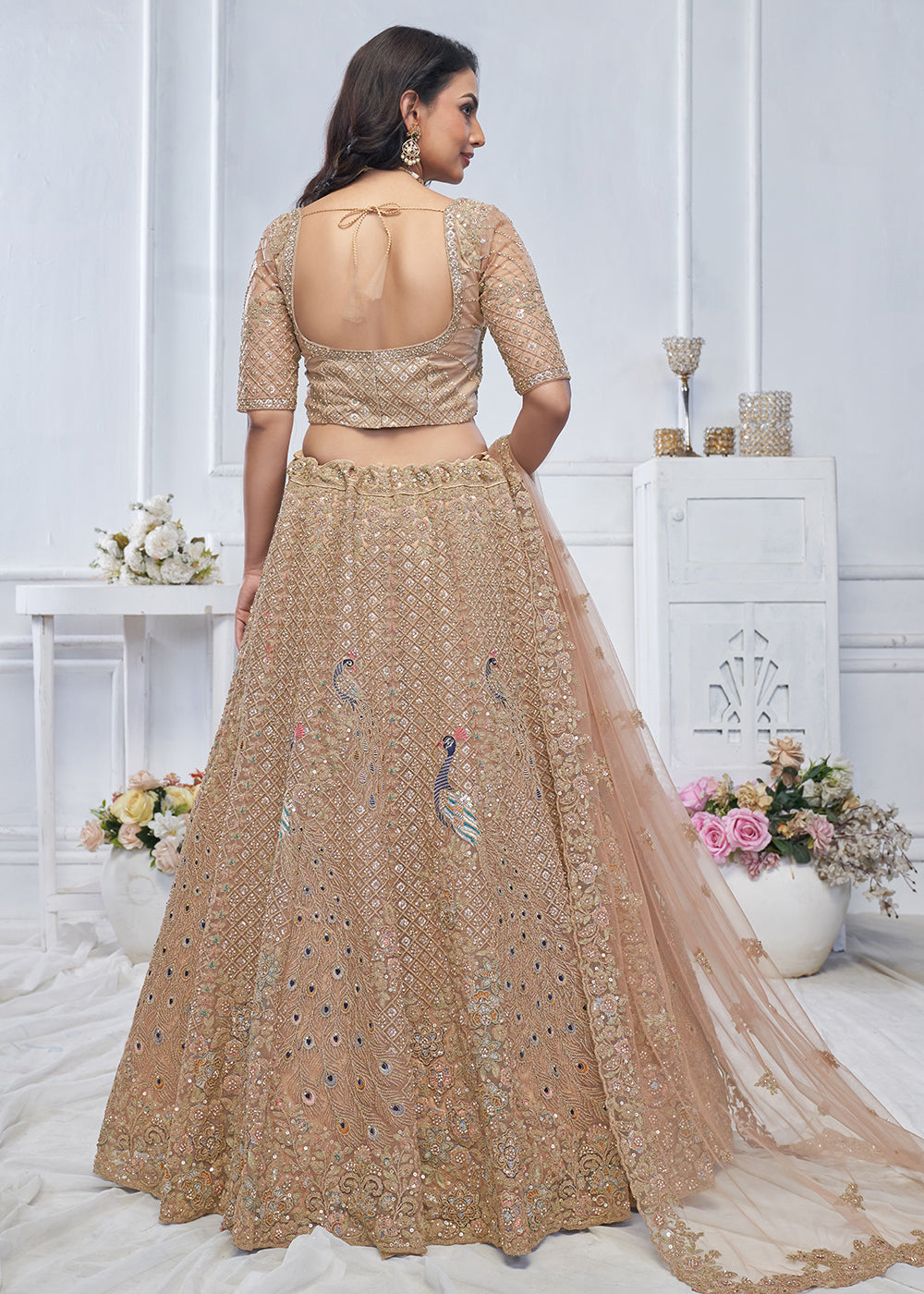 Buy Now Graceful Mustard Trendy Style Designer Bridal Lehenga Choli Online in USA, UK, France, UAE & Worldwide at Empress Clothing.