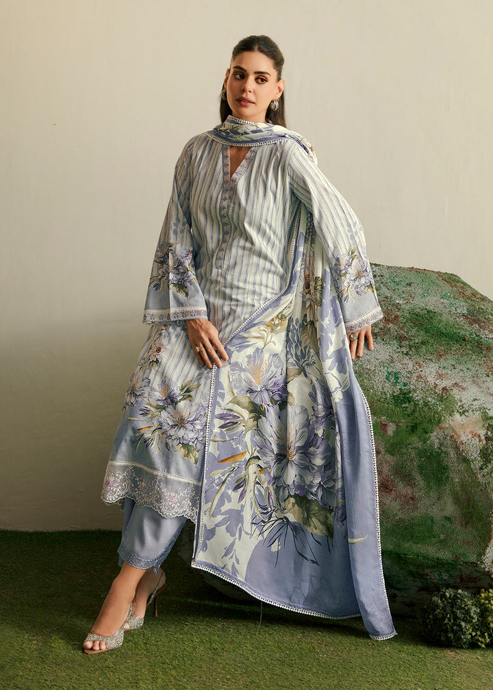 Buy Now Off White & Grey Embroidered Festive Wear Salwar Suit Online in USA, UK, Canada, Germany, Italy, France, Austria, UAE & Worldwide at Empress Clothing.