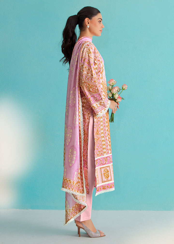 Buy Now Gorgeous Pink Lawn Embroidered Festive Salwar Suit Online in USA, UK, Canada, Germany, Italy, France, Austria, UAE & Worldwide at Empress Clothing.