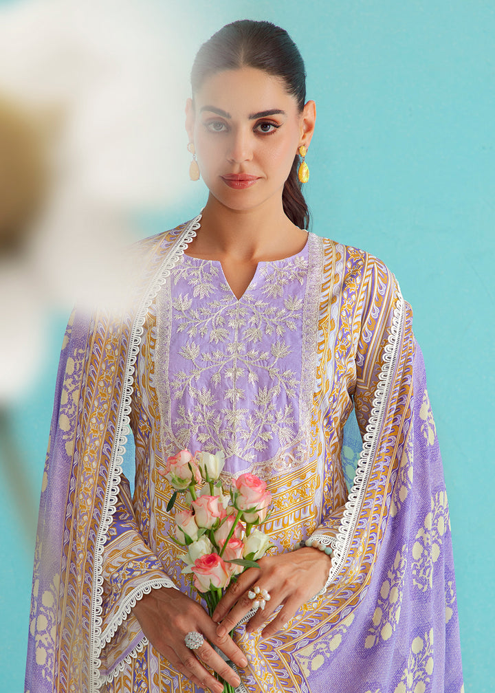 Buy Now Gorgeous Lilac Lawn Embroidered Festive Salwar Suit Online in USA, UK, Canada, Germany, Italy, France, Austria, UAE & Worldwide at Empress Clothing.