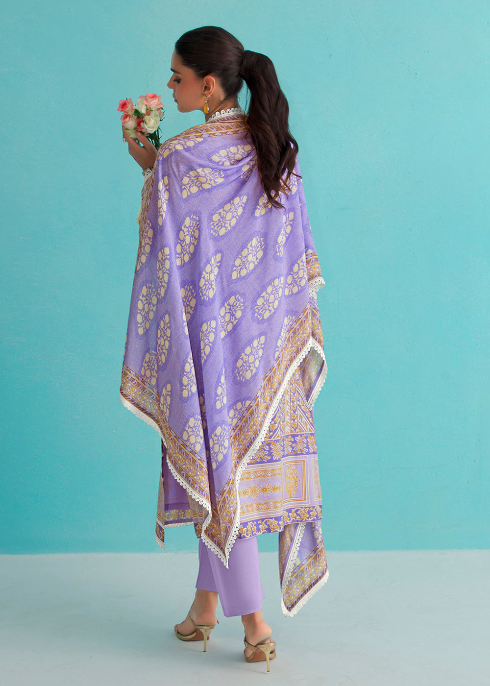 Buy Now Gorgeous Lilac Lawn Embroidered Festive Salwar Suit Online in USA, UK, Canada, Germany, Italy, France, Austria, UAE & Worldwide at Empress Clothing.