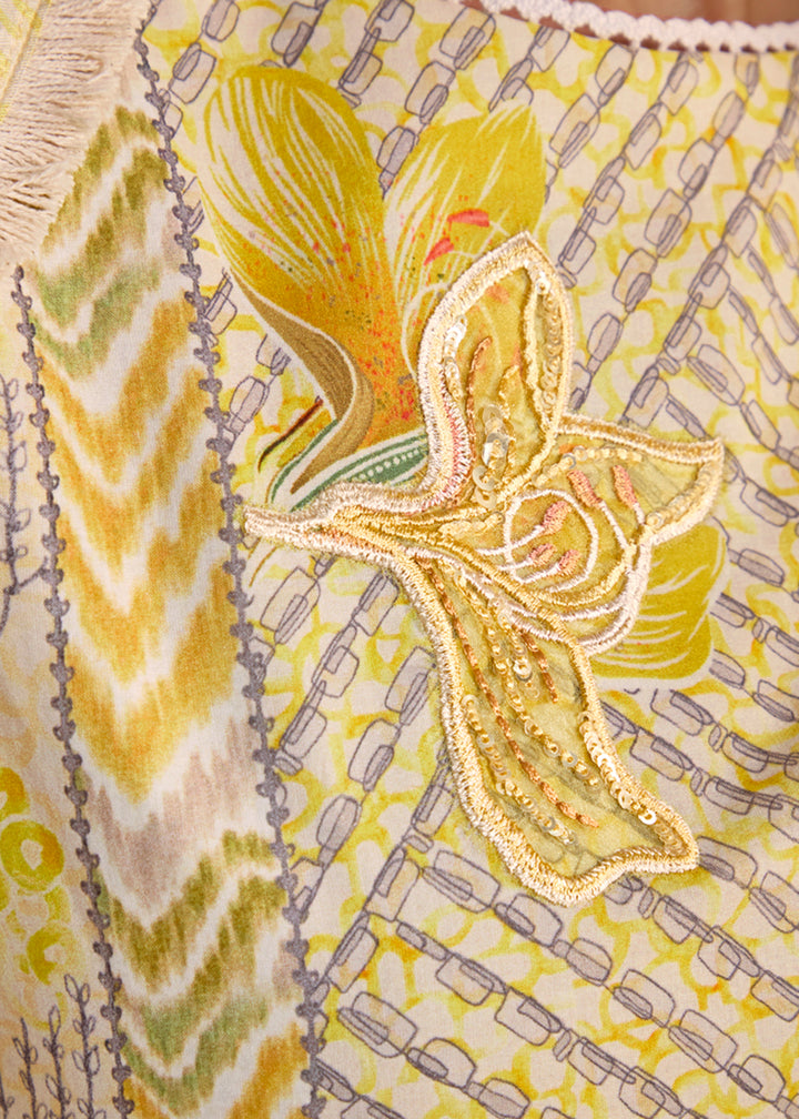 Buy Now Yellow Cotton Lawn Digital Printed Festive Salwar Suit Online in USA, UK, Canada, Germany, Italy, France, Austria, UAE & Worldwide at Empress Clothing.