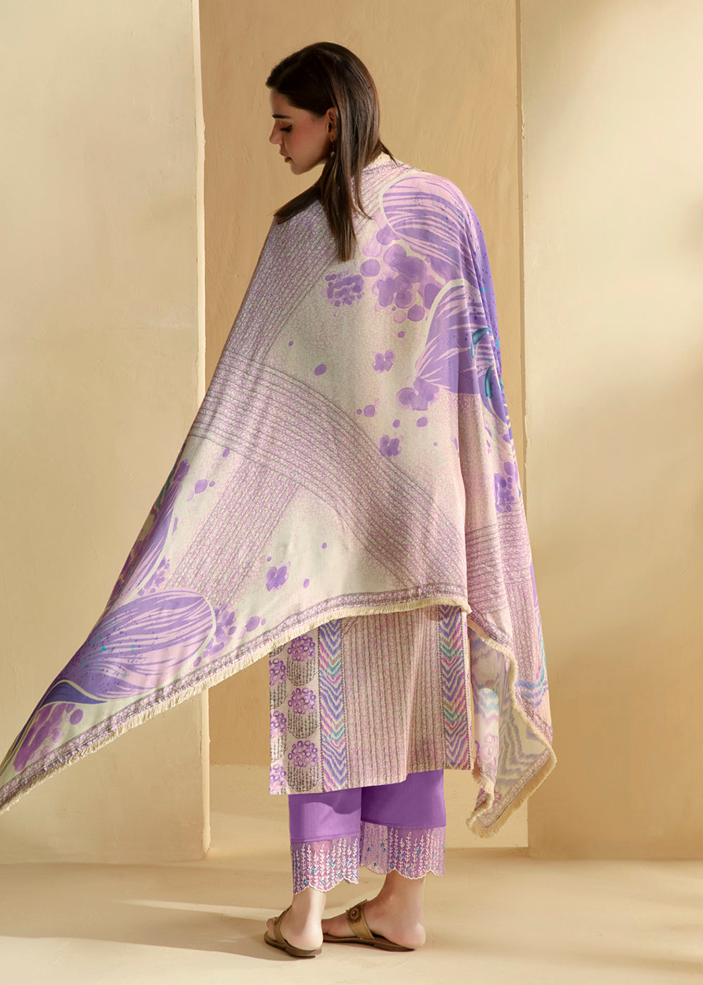 Buy Now Purple Cotton Lawn Digital Printed Festive Salwar Suit Online in USA, UK, Canada, Germany, Italy, France, Austria, UAE & Worldwide at Empress Clothing.