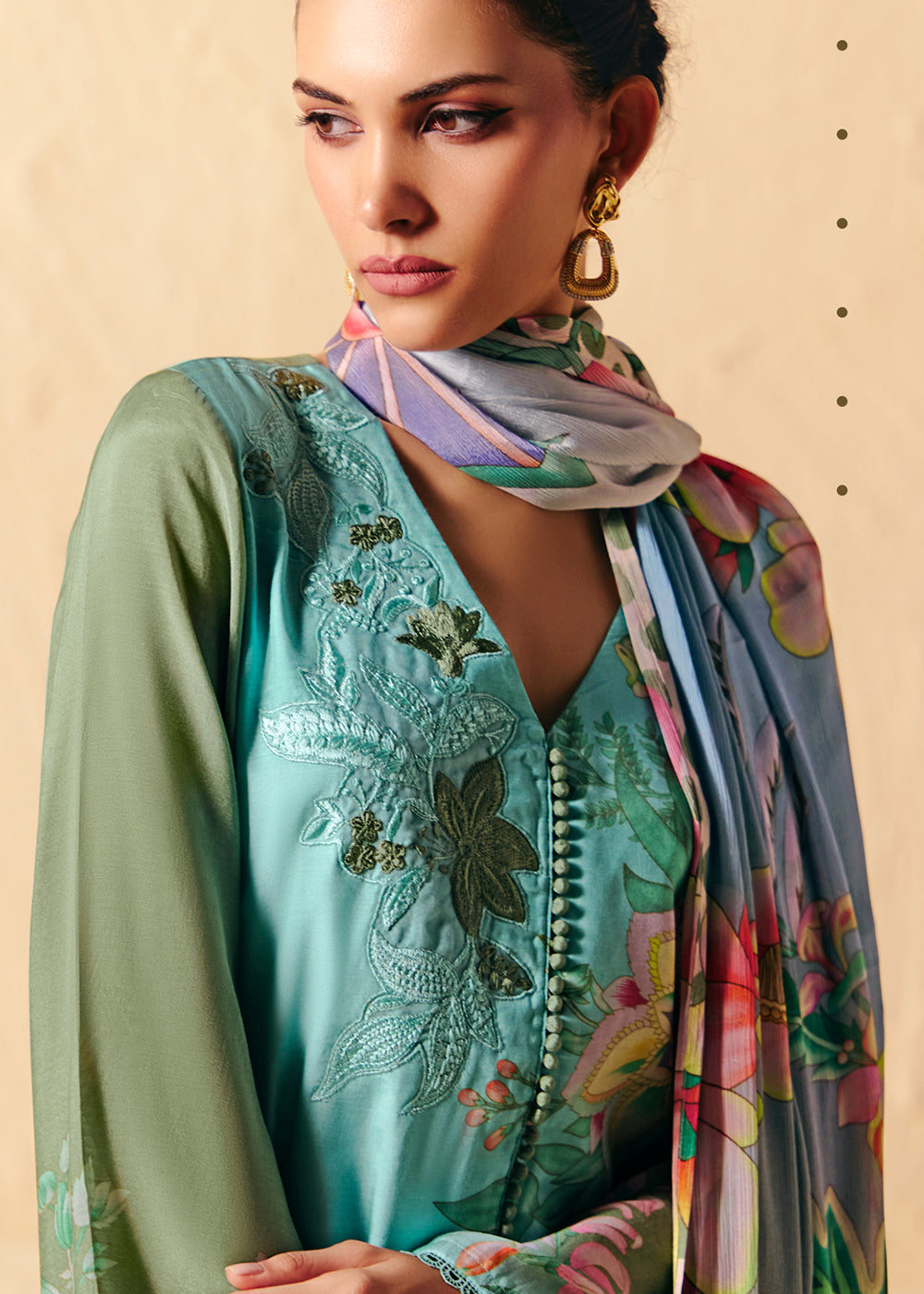 Buy Now Trendy Aqua Blue Printed Pant Style Salwar Suit Online in US, UK, Canada, Germany, Italy, France, Australia, Denmark & Worldwide at Empress Clothing.