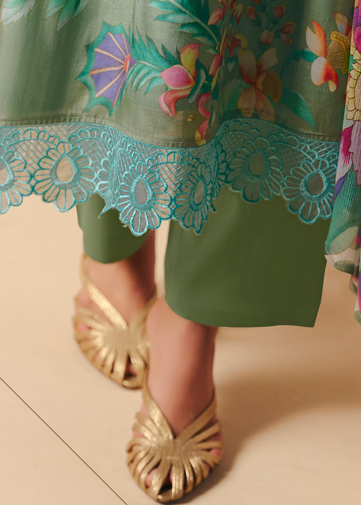 Buy Now Trendy Aqua Blue Printed Pant Style Salwar Suit Online in US, UK, Canada, Germany, Italy, France, Australia, Denmark & Worldwide at Empress Clothing.