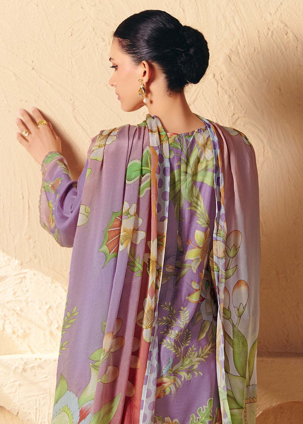 Buy Now Trendy Lavender Printed Pant Style Salwar Suit Online in US, UK, Canada, Germany, Italy, France, Australia, Denmark & Worldwide at Empress Clothing.