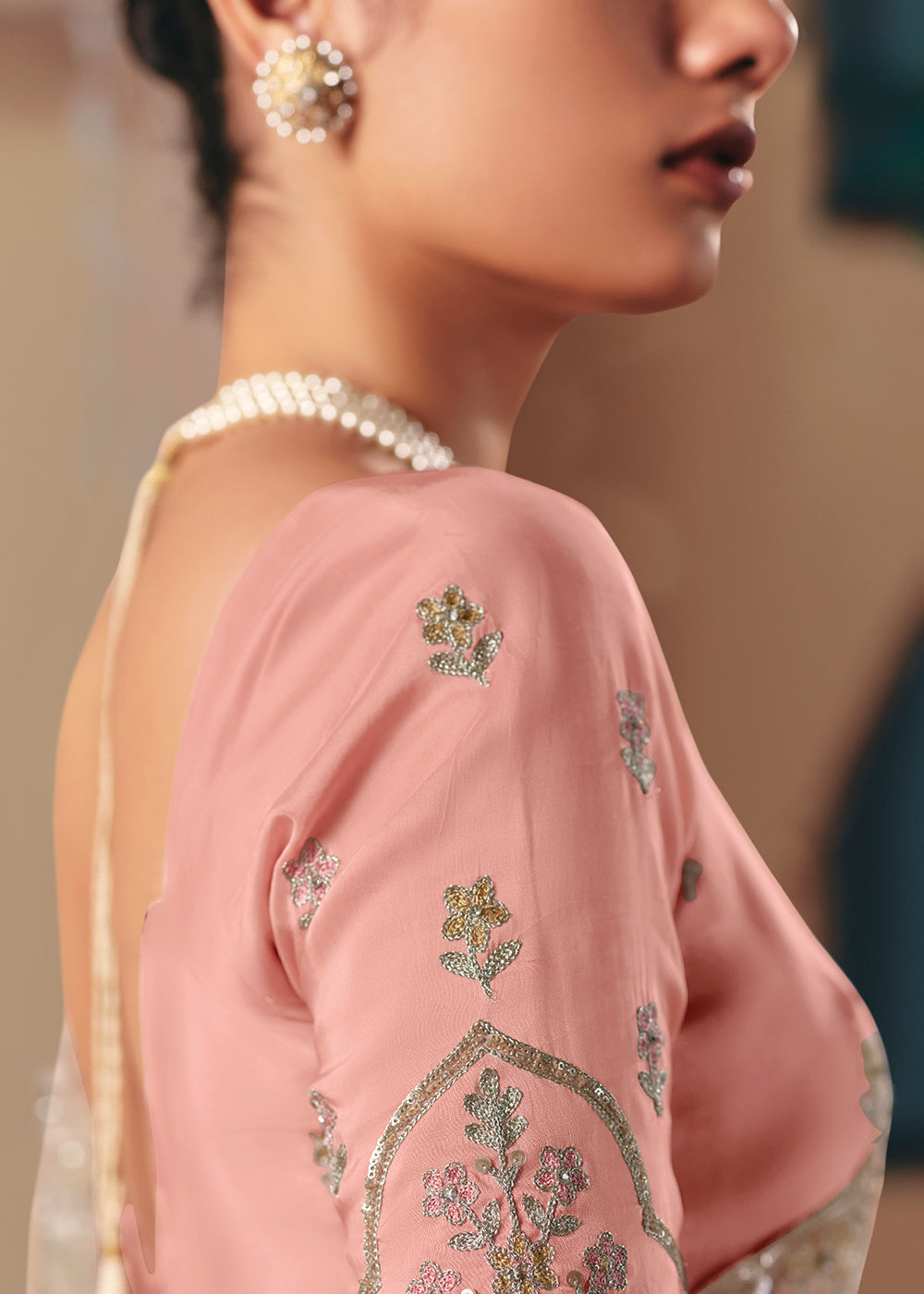 Buy Adorable Beige Fancy Fabric Festive Designer Saree Online in US, UK, Canada, France, Germany, Italy, Denmark, Spain, Belgium, UAE & Worldwide at Empress.