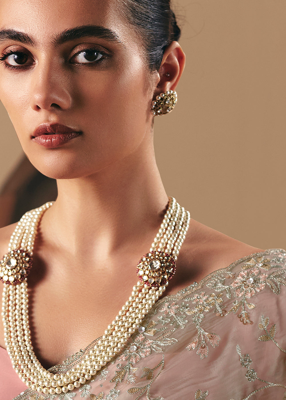 Buy Adorable Beige Fancy Fabric Festive Designer Saree Online in US, UK, Canada, France, Germany, Italy, Denmark, Spain, Belgium, UAE & Worldwide at Empress.