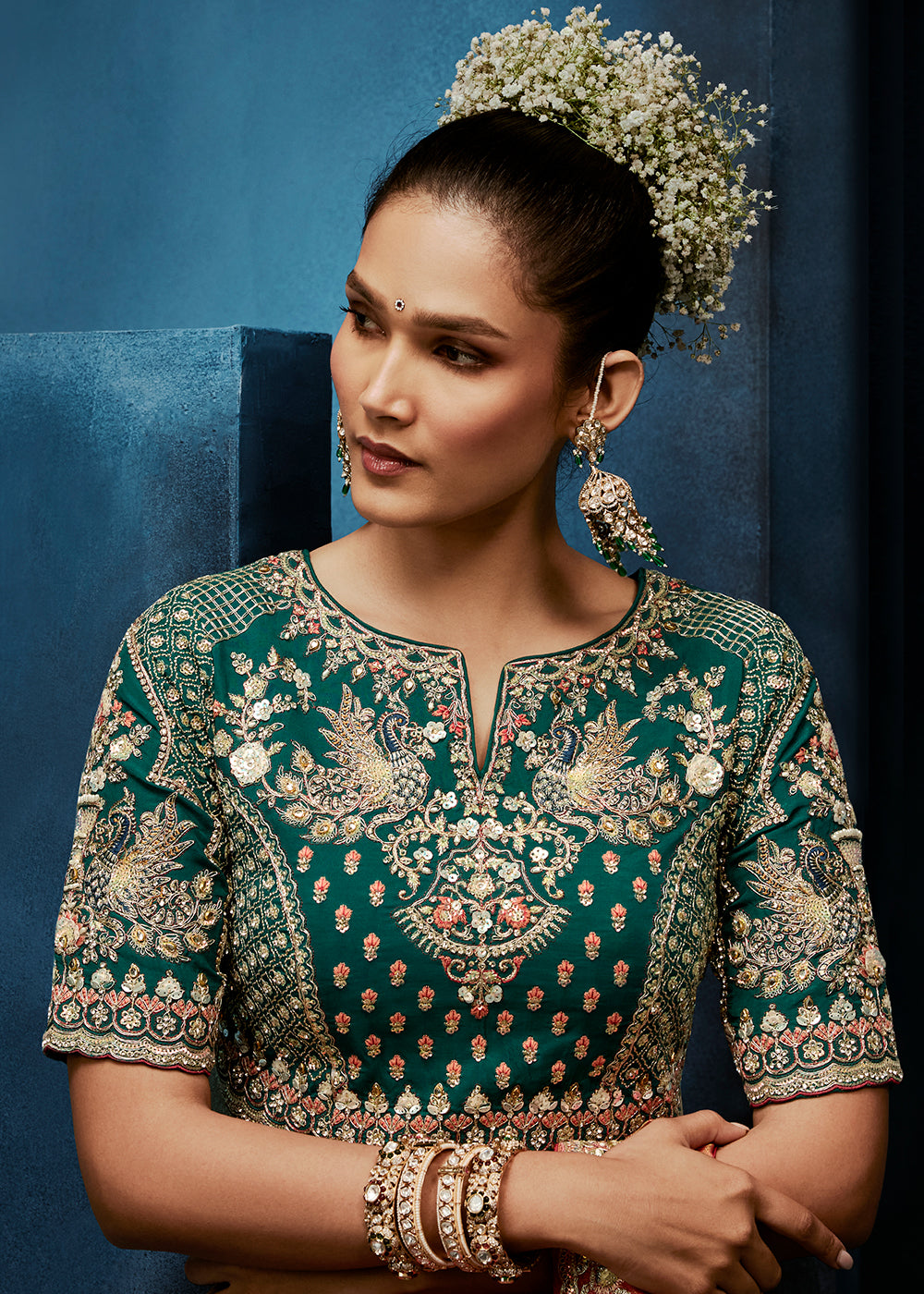 Buy Now Peach High-Grade Pure Fancy Fabric Designer Saree Online in US, UK, Canada, France, Germany, Denmark, Netherland, Sweden, UAE & Worldwide at Empress.