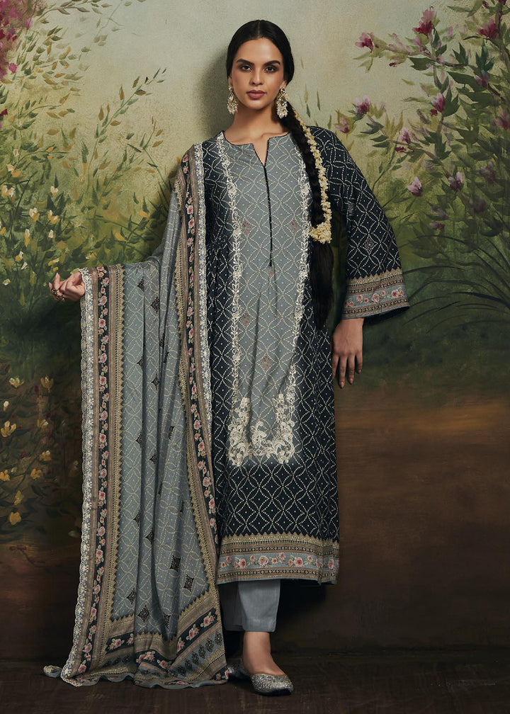 Buy Now Pakistani Style Black Digital Printed Salwar Suit Online in USA, UK, Canada, Germany, Australia & Worldwide at Empress Clothing. 