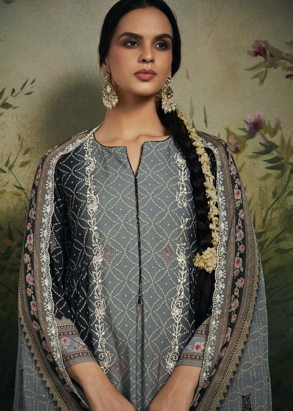 Buy Now Pakistani Style Black Digital Printed Salwar Suit Online in USA, UK, Canada, Germany, Australia & Worldwide at Empress Clothing. 