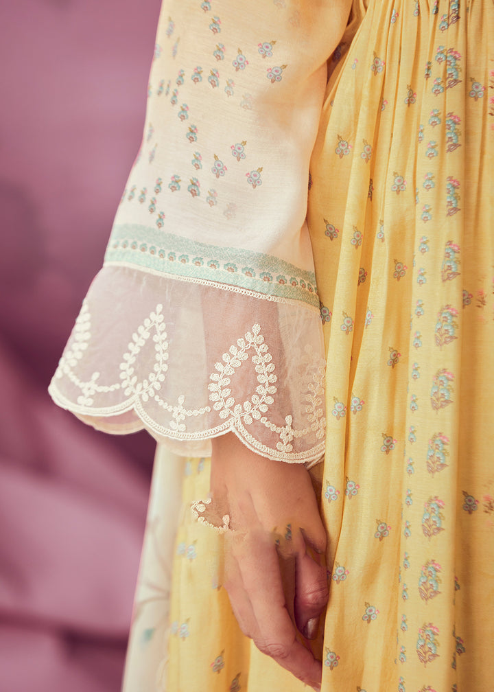Buy Now Yellow Muslin Cotton Printed Trendy Salwar Kurta Set Online in USA, UK, Canada, Germany, Australia & Worldwide at Empress Clothing.