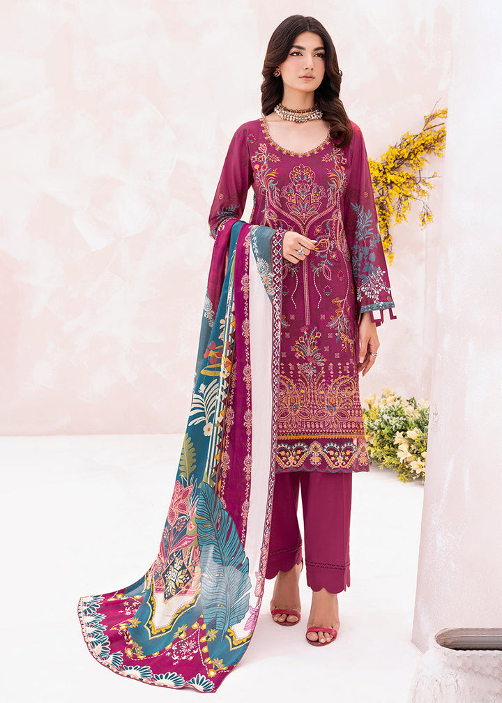 Buy Now Pink Pakistani Salwar Suit - Ramsha Mashaal Collection Vol 7 - #L-709 Online in USA, UK, Canada & Worldwide at Empress Clothing.