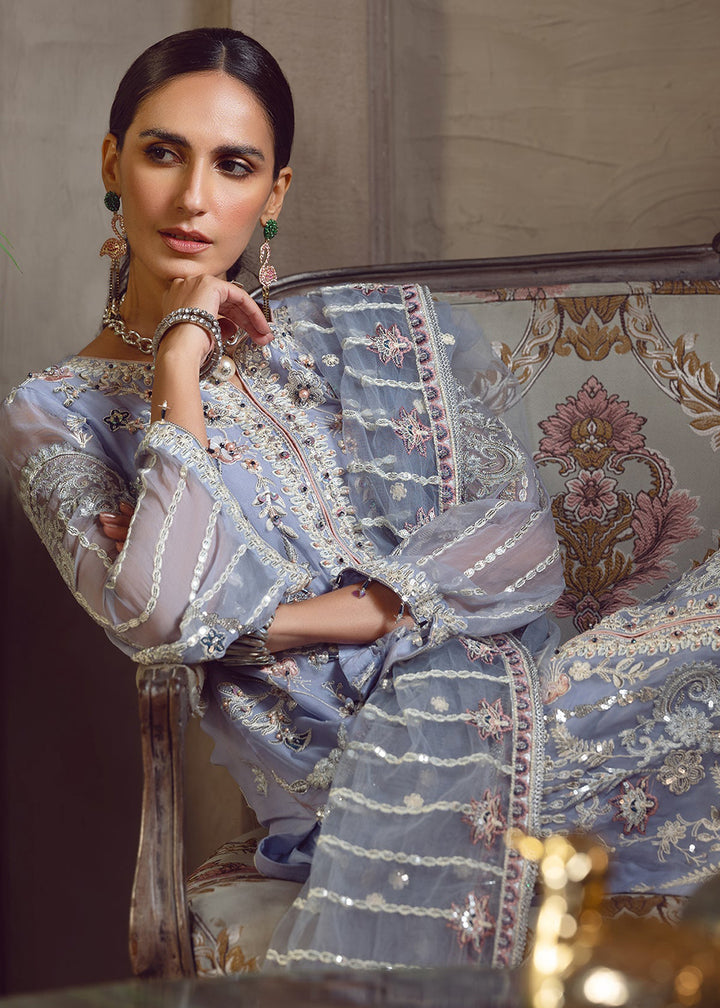 Buy Now Sky Blue Pakistani Suit | Emaan Adeel | Le Festa Formal Edit 7 | LF-707 Online in USA, UK, Canada & Worldwide at Empress Clothing.