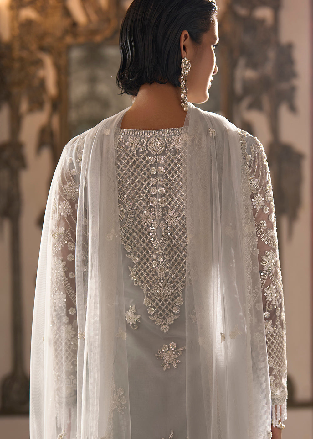 Buy Now Silver Blue Net Cut Dana Work Designer Salwar Suit Online in US, UK, Canada, Germany, Italy, France, Greece, Australia, Denmark & Worldwide at Empress.