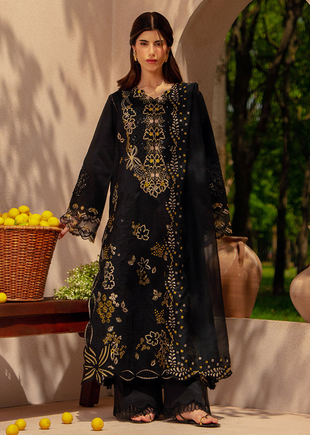 Buy Now Luxury Eid Collection 26 by Rang Rasiya | Layl Online in US, UK, Canada, France, Greece, Germany, Ireland, Sweden, Denmark, UAE & Worldwide at Empress.