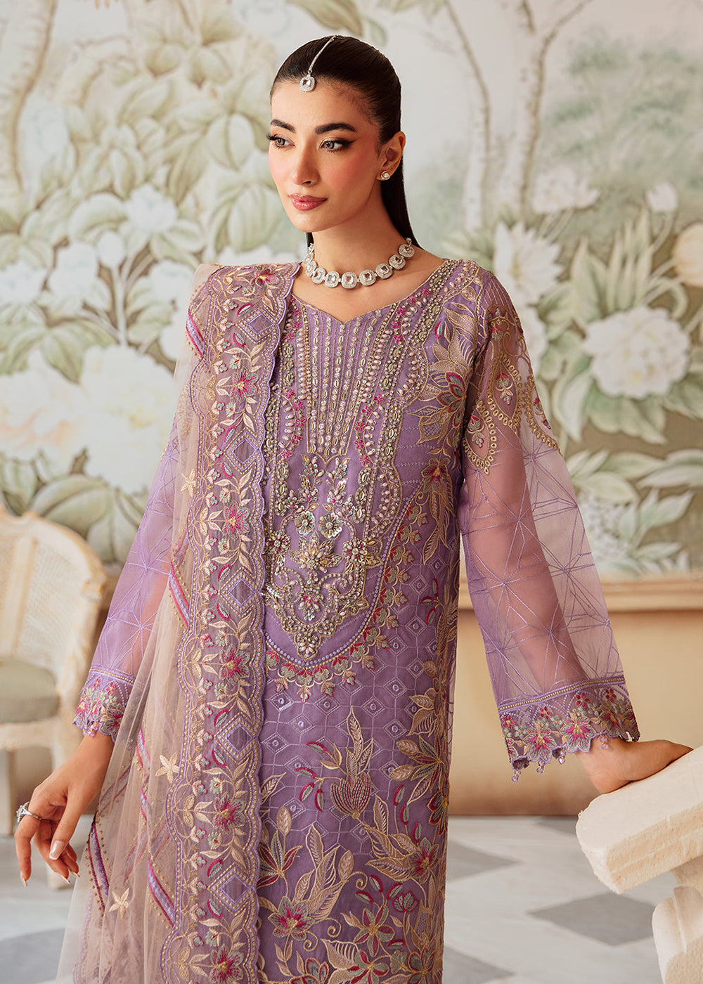 Buy Now Minhal Organza Collection Volume 12 by Ramsha | M-1207 Online at Empress Online in USA, UK, Canada & Worldwide at Empress Clothing.