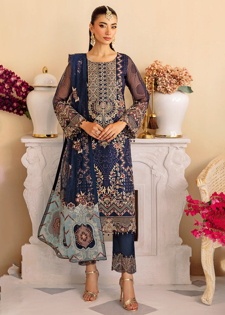 Buy Now Minhal Organza Collection Volume 12 by Ramsha | M-1209 Online at Empress Online in USA, UK, Canada & Worldwide at Empress Clothing.