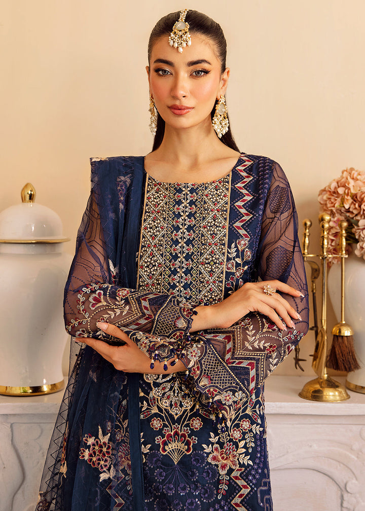 Buy Now Minhal Organza Collection Volume 12 by Ramsha | M-1209 Online at Empress Online in USA, UK, Canada & Worldwide at Empress Clothing.