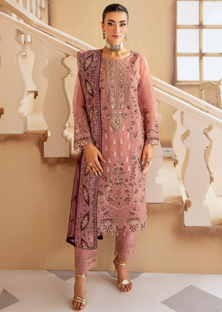 Buy Now Minhal Organza Collection Volume 12 by Ramsha | M-1210 Online at Empress Online in USA, UK, Canada & Worldwide at Empress Clothing. 