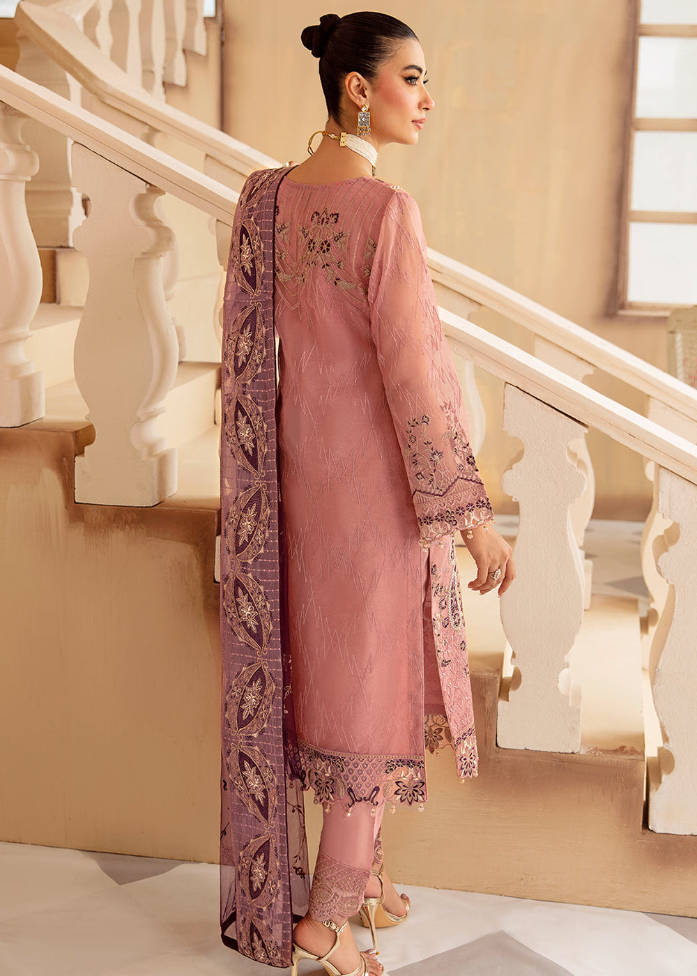 Buy Now Minhal Organza Collection Volume 12 by Ramsha | M-1210 Online at Empress Online in USA, UK, Canada & Worldwide at Empress Clothing. 