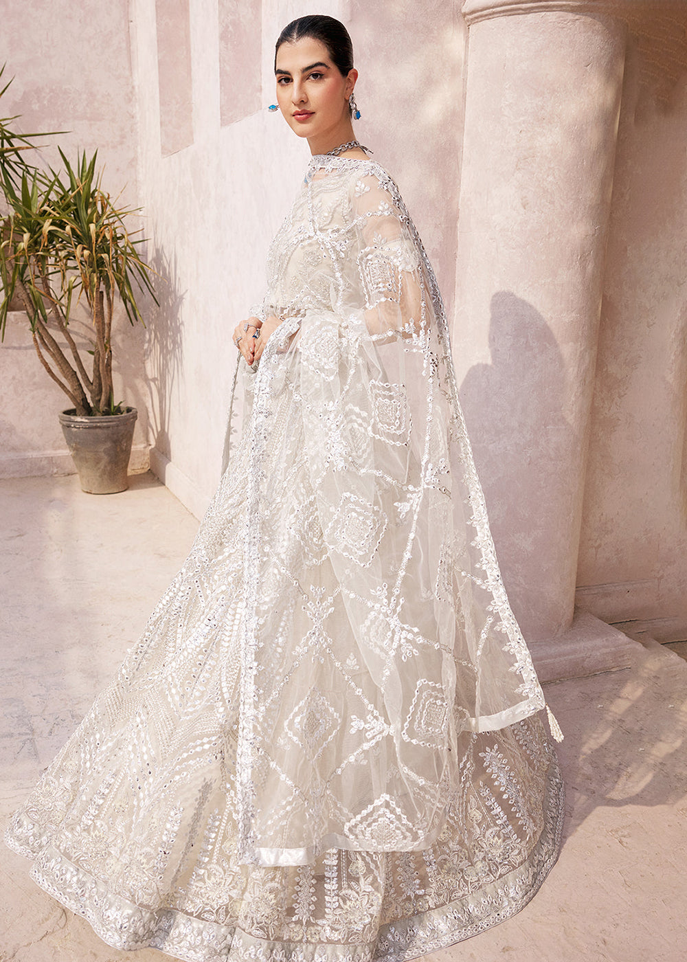 Buy Now Ivory Lehenga Choli | Emaan Adeel | Mirha Wedding Edition '23 | MH-201 Online in USA, UK, Canada & Worldwide at Empress Clothing.