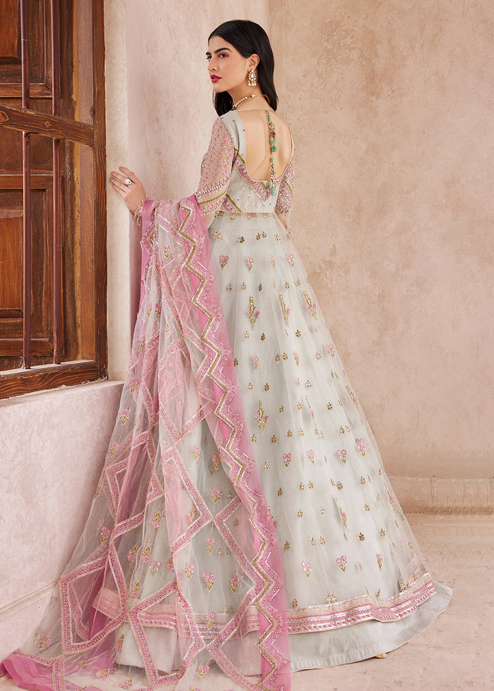 Buy Now Pink & Green Maxi Dress | Emaan Adeel | Mirha Wedding Edition '23 | MH-204 Online in USA, UK, Canada & Worldwide at Empress Clothing.
