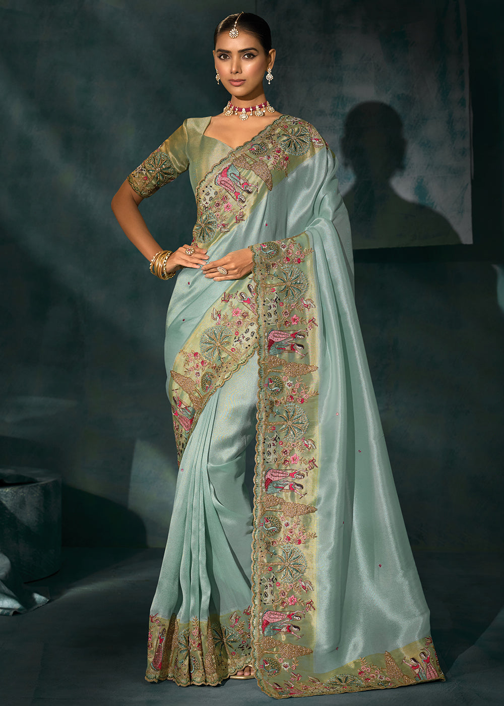indian saree dress Outfit Ideas Traditional For Ganesh Chaturthi Traditional Collection To Get Festival Look The Sari has a beautiful floral motif with hand embellishments Maroon Indian Saree with Embroidered