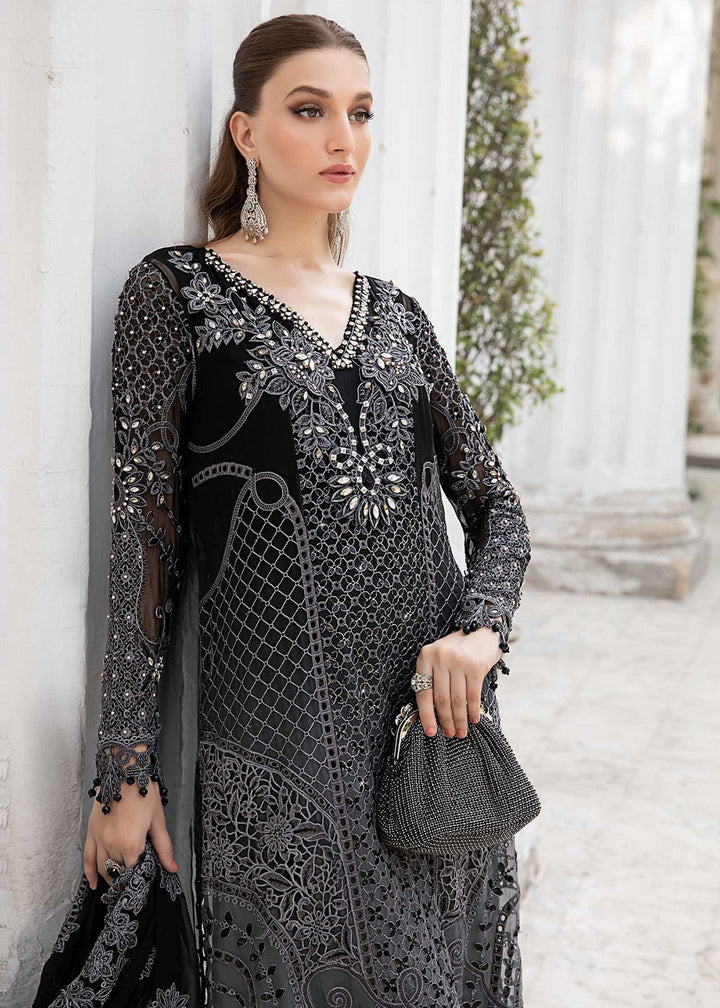 Buy Now Unstitched Chiffon Formals '24 by Maria B | MPC-24-101 Online at Empress Online in USA, UK, Canada & Worldwide at Empress Clothing.